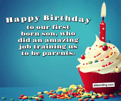 HAPPY BIRTHDAY TO OUR FIRST BORN .